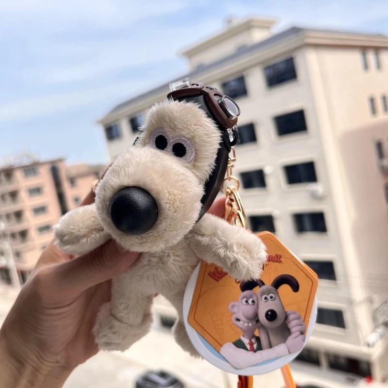 Kawaii Wallacegromit Pop Kawaii Gromit Wallace Tas Hanger Cartoon Honden Sleutelhanger Schattige Knuffelige Pluche Pup Poppen Cadeaus 15cm gray
