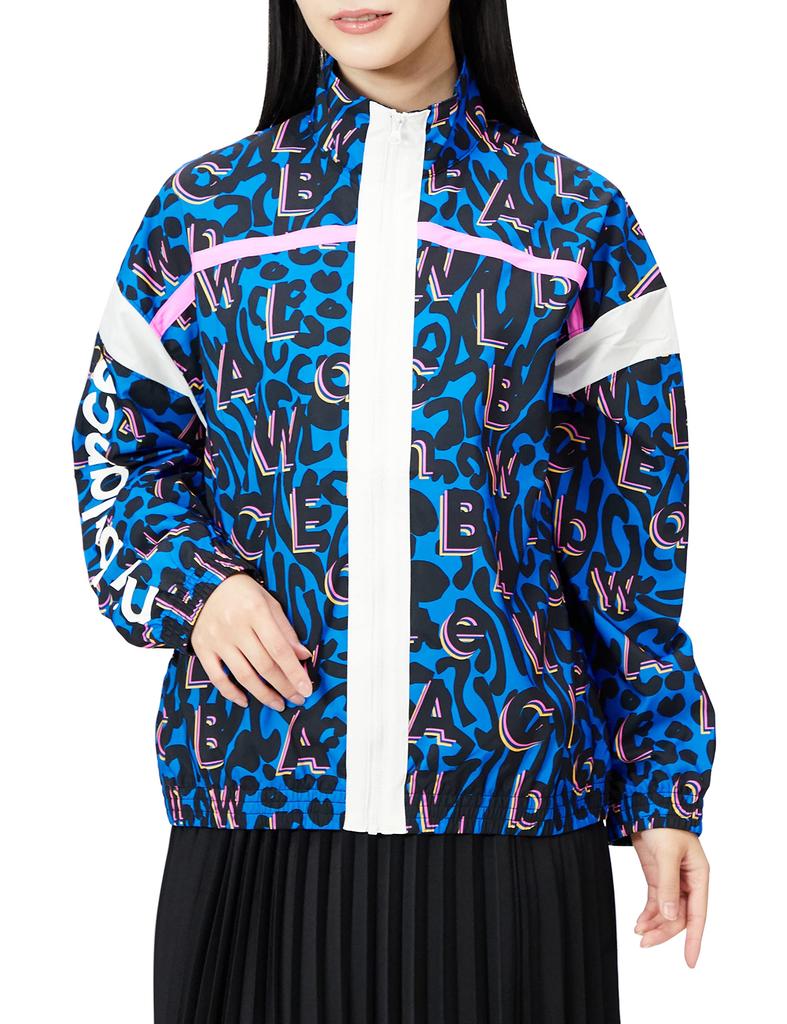 Relentless Stretch Woven Printed Jacket WJ13173 Serene Blue S [New Balance] Women's (SBU)