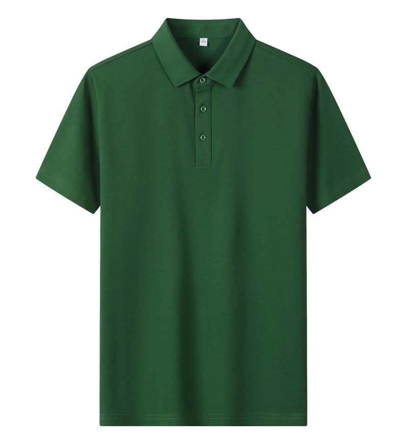 Solona Ice Silk Collared Polo T-Shirt for Office and Group Wear, Short Sleeve with Logo Print.