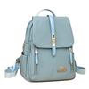 Schoolbag Backpack Women's 1011 New Korean Version Simple and Fashionable Women's Backpack Commuting Trendy with Large Capacity Shoulder Leisure Bag