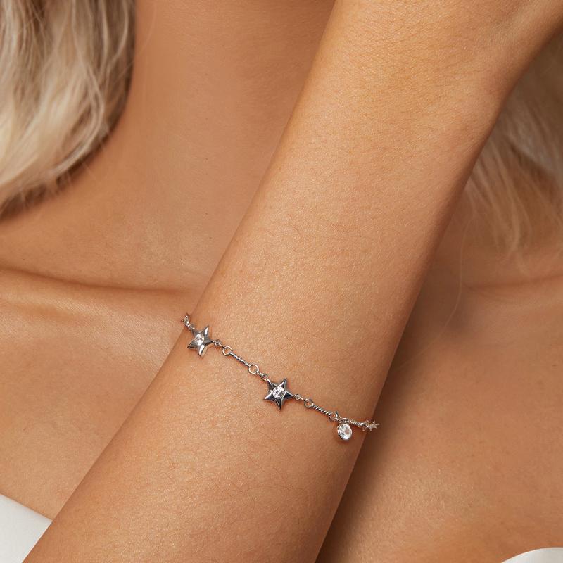 Silver Bracelet Women's Bracelet Stars Zirconia Silver 925 Trusky