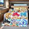 1 Stück DRAGON BALL Aufdruck Flanelldecke, Hohe Qualität für alle Jahreszeiten, Heimdekoration, Wärme und Komfort, Perfekt für Weihnachtsgeschenke