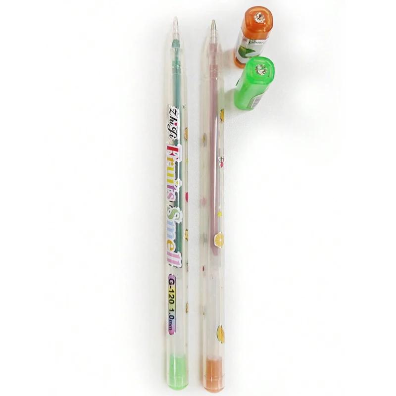 12Pcs/set Scented Glitter Colors Gel Pens Highlighter for School Office Adult Coloring Book Journals Drawing Art Markers Charming