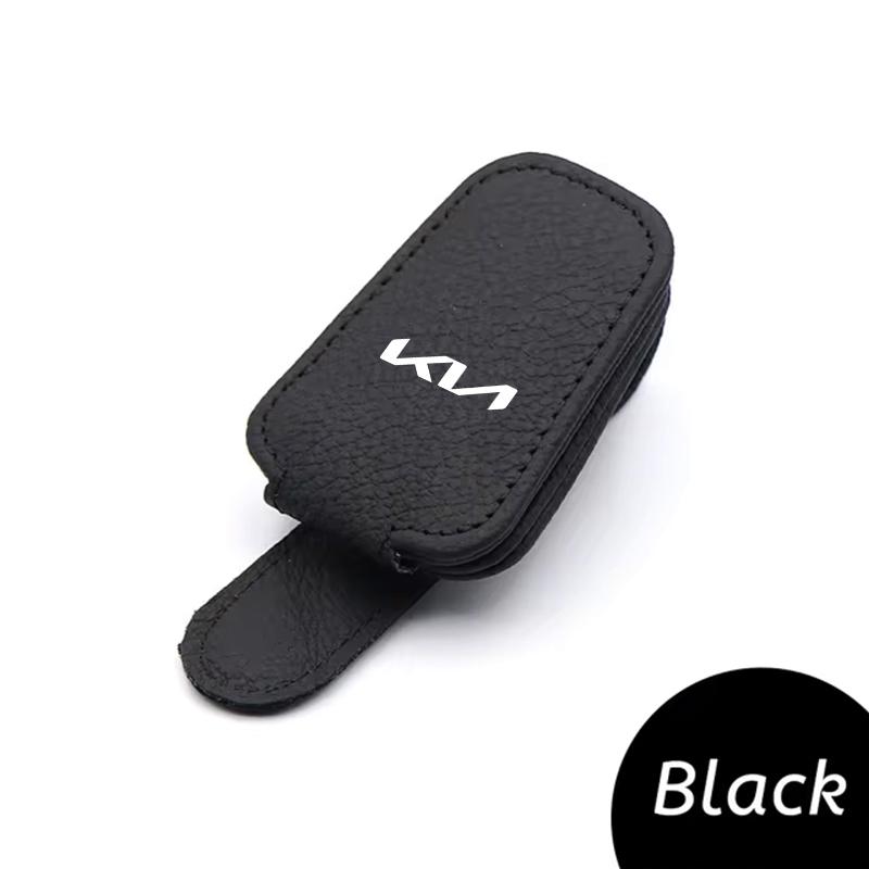 AANP1 For Kia Cerato Venga Cadenza K9 Seltos Telluride Niro Morning Picanto Ri Car Leathers Glasses Clip Sun Visor Sunglasses Card Box