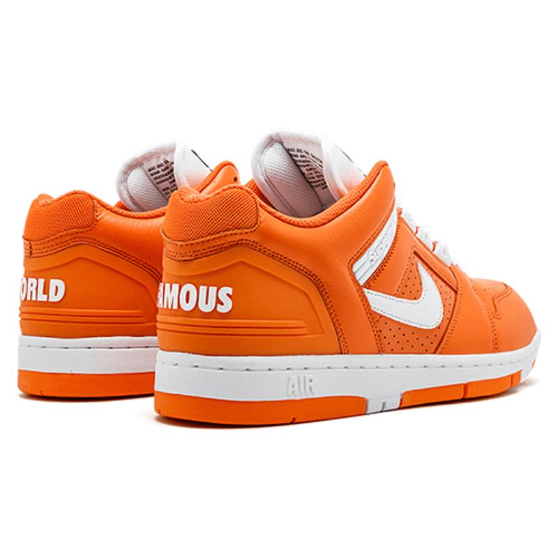 Nike X Supreme Air Force 2 'Orange' Skateboard Shoes AA0871-818