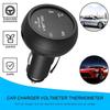 3 in 1 DC 12V/24V LED Digital Meter Display USB Auto Ladegerät Voltmeter Thermometer Auto Batterie Monitor LED Digital Dual Display
