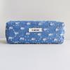 Water Washable Denim Sequin Pencil Pouch With Large Capacity For Students And Office Use