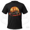 T-shirt Corvette Sunset da Uomo Fan Art Auto Sportiva Americana