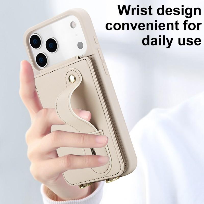 Slim Shockproof Phone Case With Crossbody Strap IPhone 17 Pro Max Silicone Back Cover Anti-Drop Protection Multiple Colors