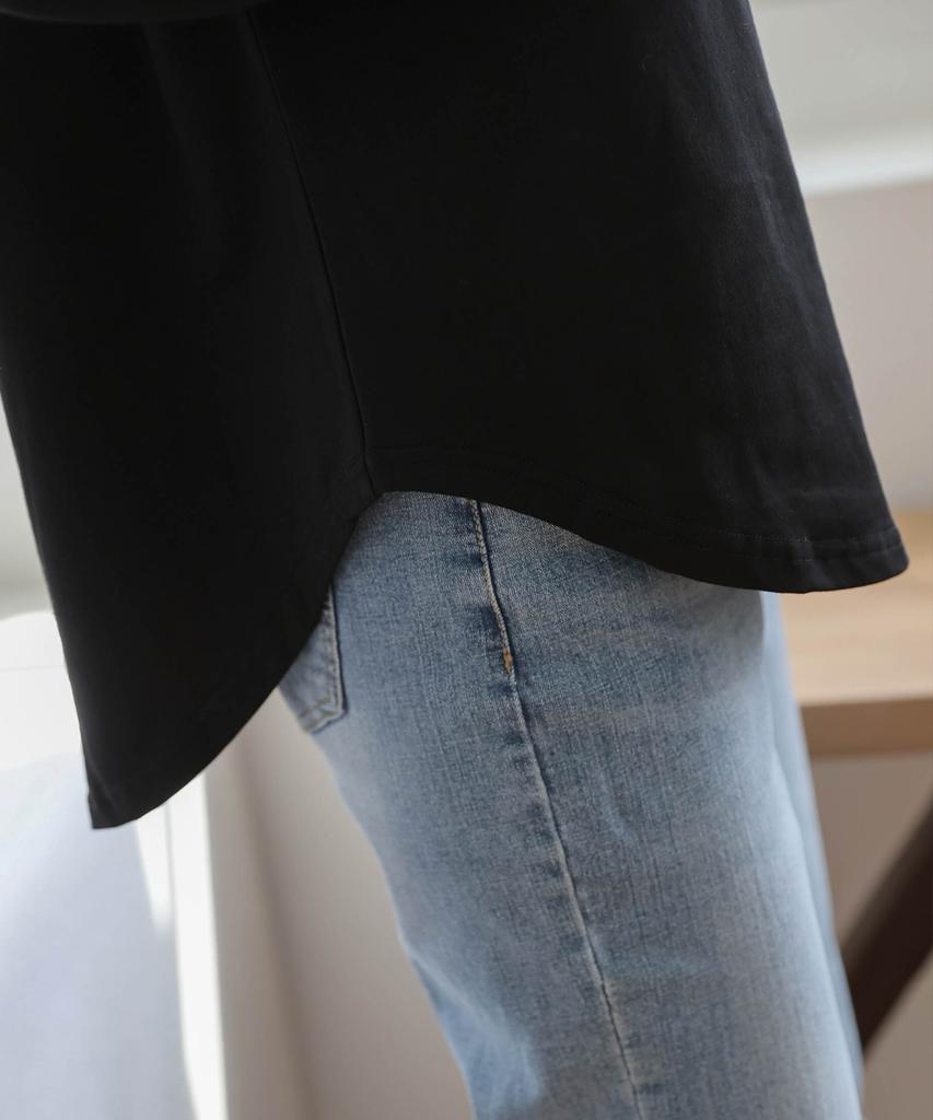 Loose-Fit Drawstring Button Long-Sleeve Hoodie