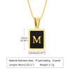 Letter Initial Pendant Necklace Women Stainless Steel Jewelry Alphabet Collar Birthday Party Mom Girlfriend Valentine's Day Gift