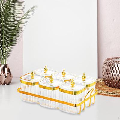 Dried Fruit Dish Nordic Stylish Decoration with Lid Snack Dishes Spice Containers for Cookies