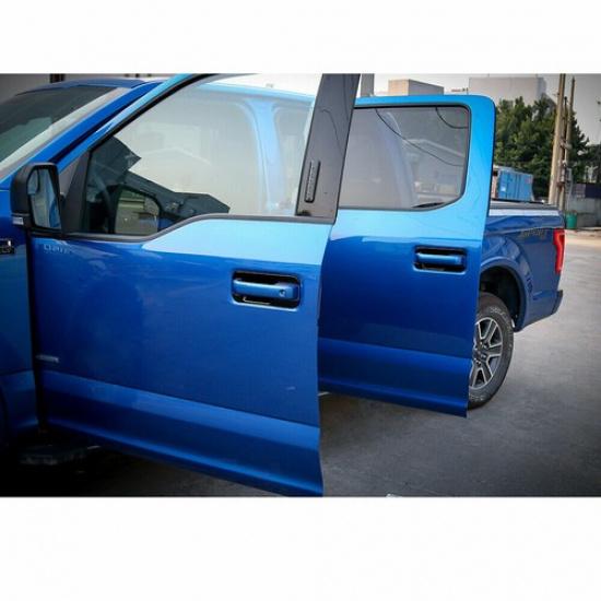 8pcs Car Exterior Door Handle Bowl Trim Cover Decor for Ford F-150 2015-20 Black