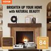 Fireplace Mantel Wood Shelf Floating Rustic Fireplace Mantel 84" Brown