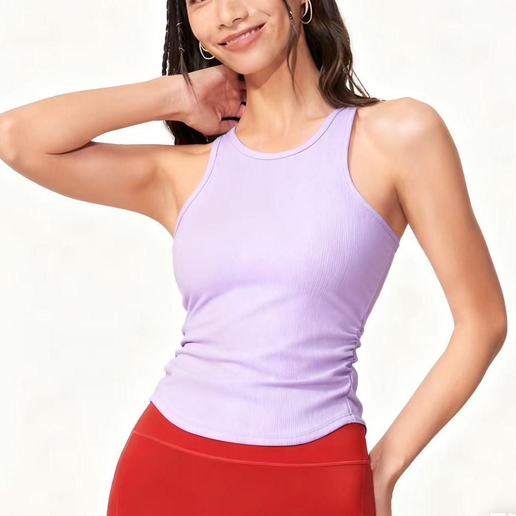 Shockproof Sleeveless Yoga Vest - Tight-Fit, Slimming, Versatile