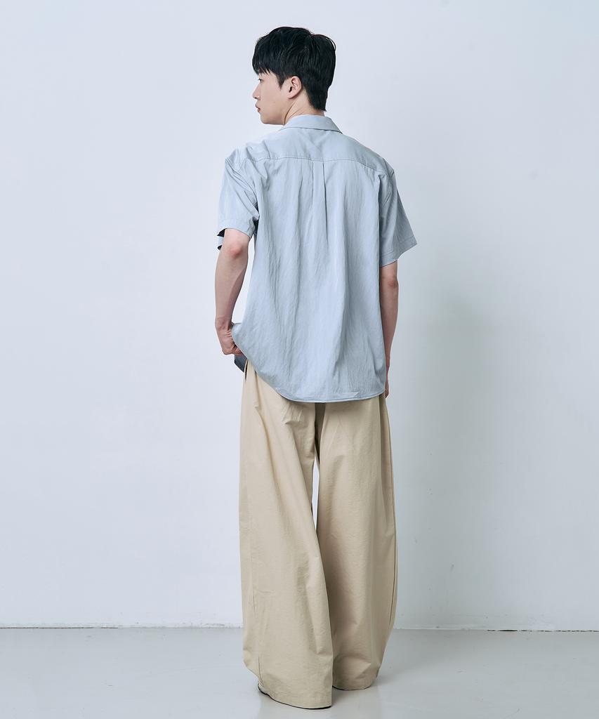 Ousa Nylon Cut-Out Wide Pants 3 Colors