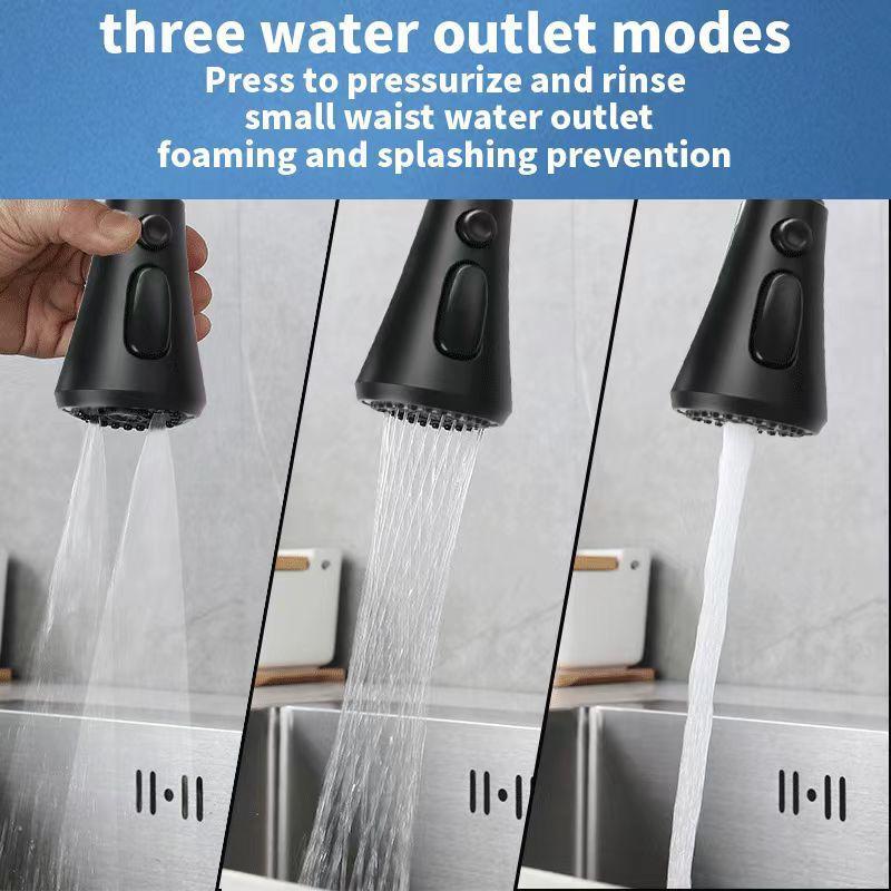 Faucet Extender 360 Rotation Sprayer Anti-Splash Tap Booster Shower Water Saving 3 Mode Faucet Aerator Replacement Head