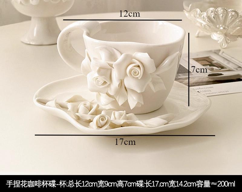 Camellia Ceramic Tableware Hydroponic Vase Ornament High Footed Plate Dining Plates Coffee Cup Storage Jar Show Plate Snack Bowl