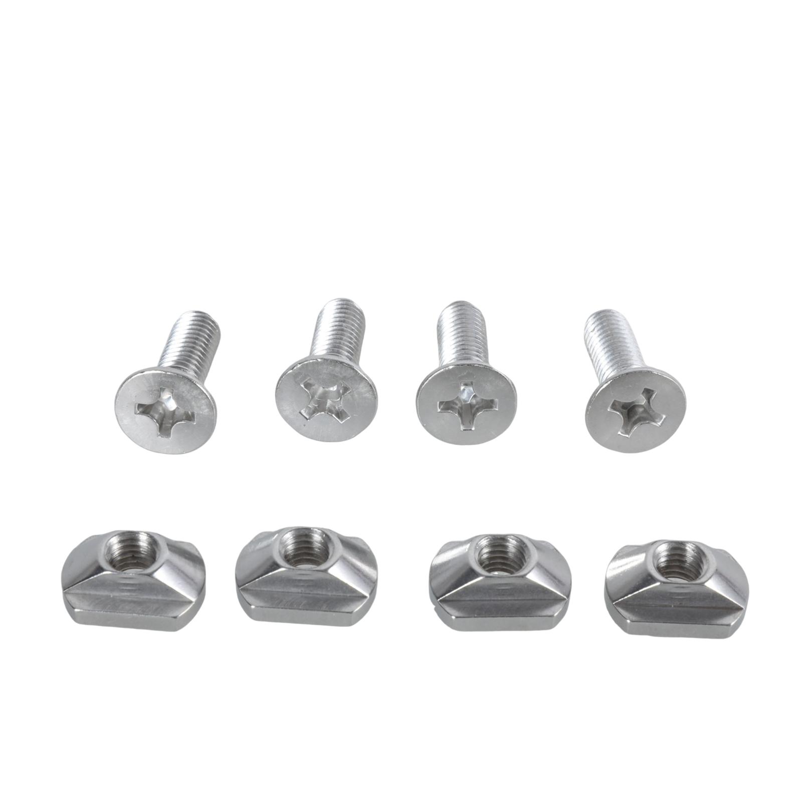 

4Pcs Surfboard Hydrofoil Screws Replacement Hydrofoil Mounting T Nut 8mm/6mm Mounting T-Nut And Screws Enduring