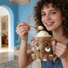 Ice Cream Cup Comfortable Mammoth Ice Cream Holder with Built-In Spoon Trough Fits Standard Ice Cream Cups Gift for Ice Cream Lovers