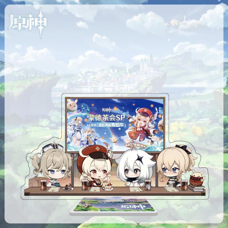 16cm Height  Acrylic Large Stand-up Display Featuring Characters From Mondstadt, Liyue, and Inazuma In Genshin Impact