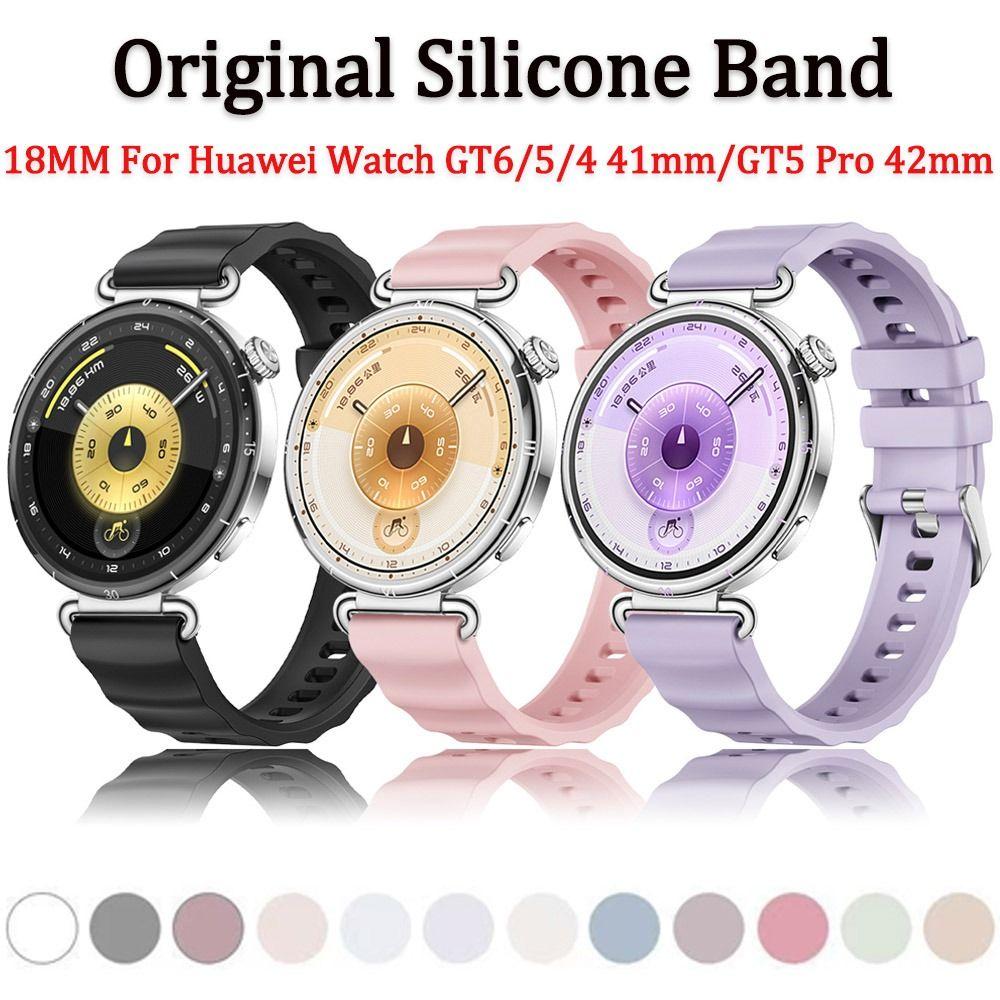 Adjustable Women's Silicone Strap Sport Silicone Strap for Huawei Watch GT6/5/4 Watch Replacement