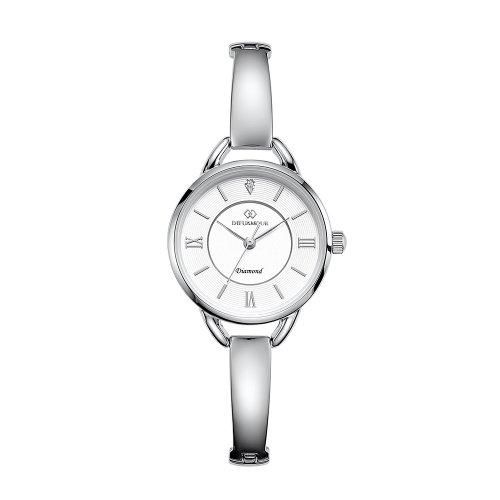 

[D EUX AMOUR] D EUX AMOUR Women s Diamond Metal Band Watch DAW3502-SW FREE