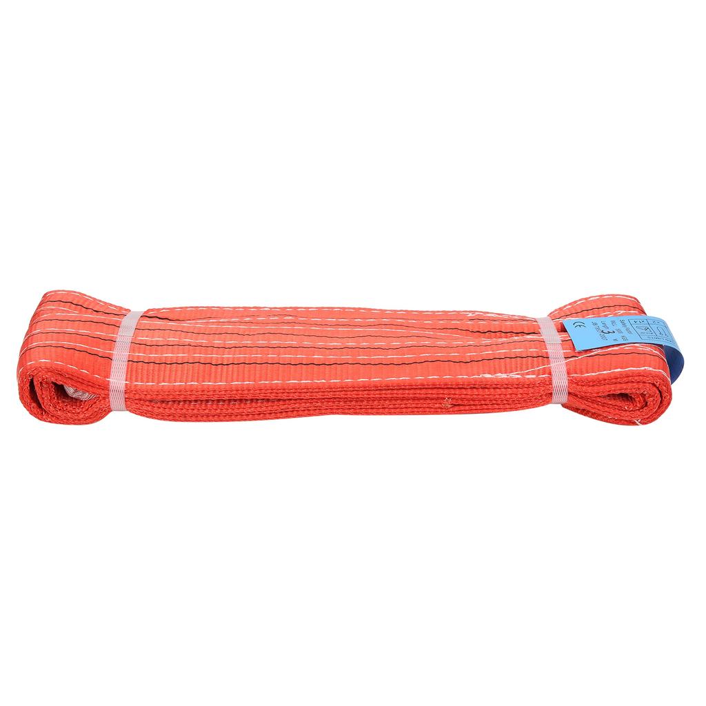 5T 3Meters Lifting Sling Double Eye Sling Buckle Polyester Flat Hoisting Strap for Industrial
