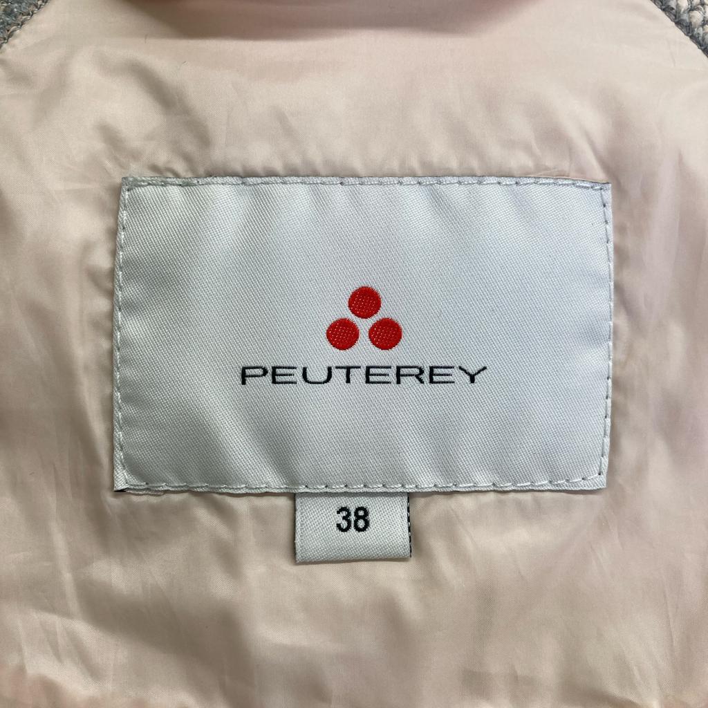 PEUTEREY PED3133 Grey X Pink Down Switch Parka Tops 38 Gray/PinkUsed
