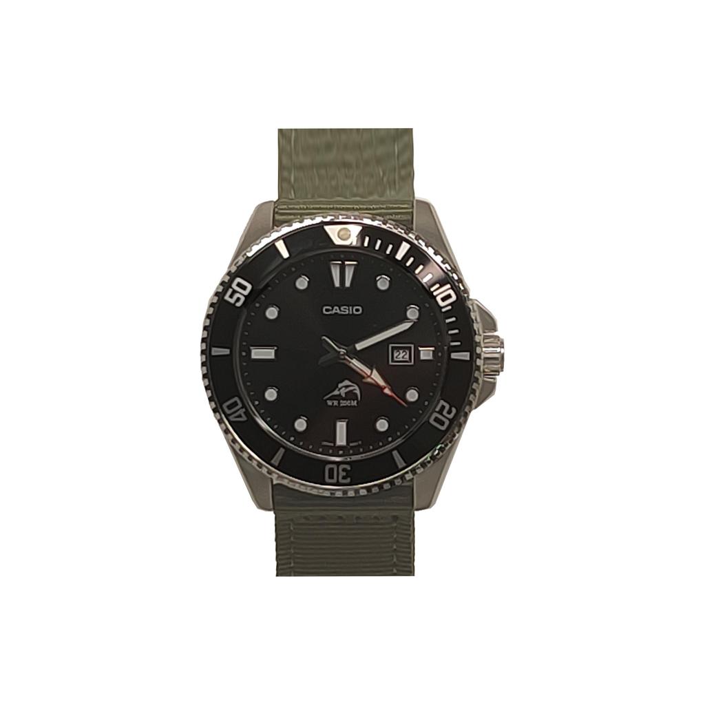 Casio Unisex MŁODZIEŻOWY Czarny Zegarek MDV106-1A(Obejrzyj3--)
