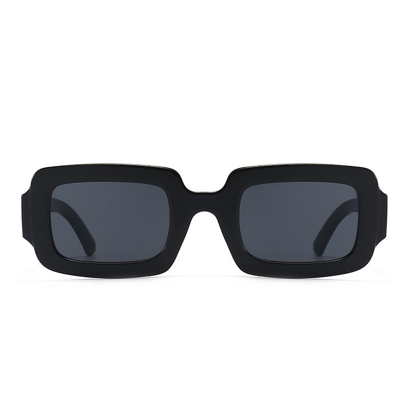 Cross-Border Square Narrow Sunglasses Trendy Street Photography Modern Retro Ins Sunglasses for Women Mu09X