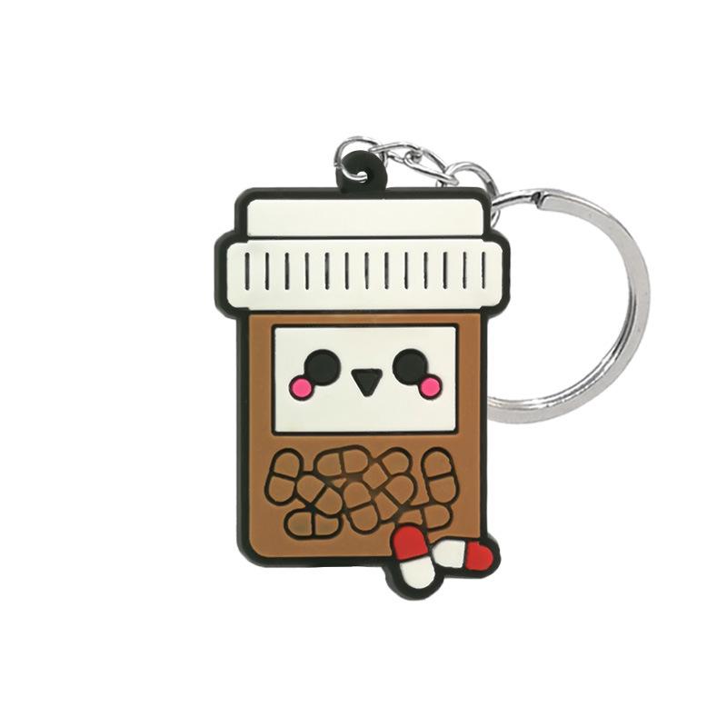 Adorable Medical Keychain: Cute PVC Cartoon Backpack Accessory