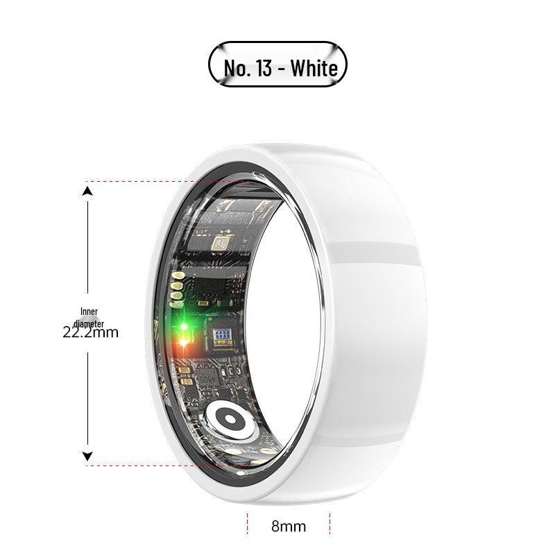 Smart Ring: Heart Rate, Blood Oxygen, Sleep Monitor & Waterproof Pedometer