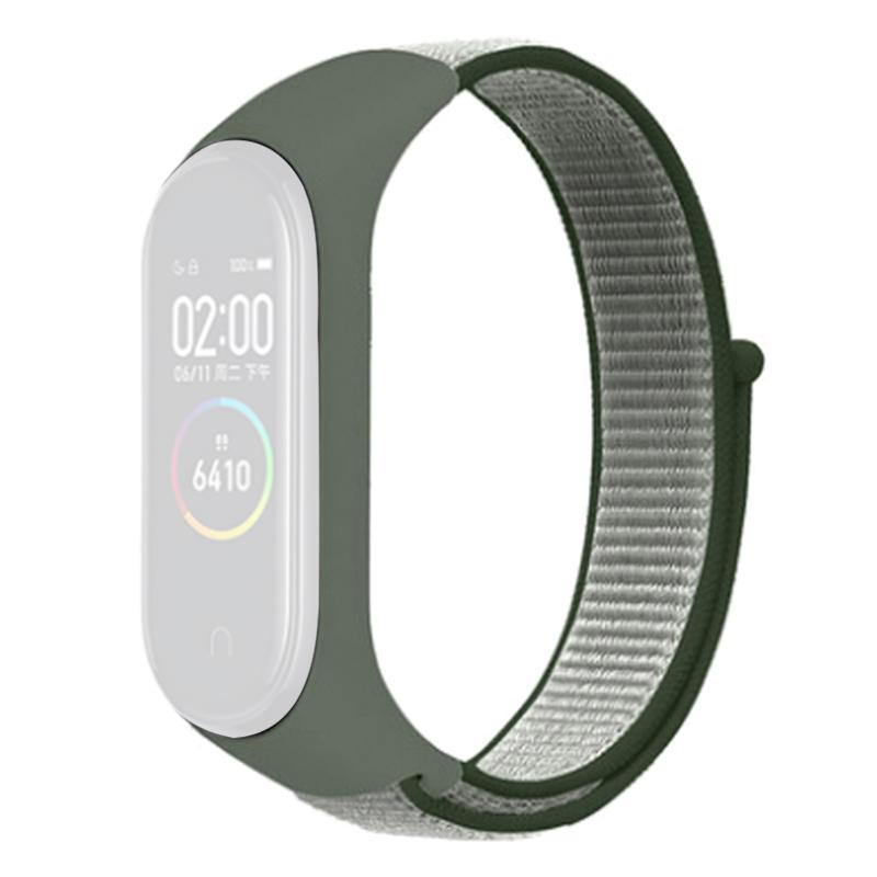 For Xiaomi Mi Band 3/4/5/6/7 Nylon Watch Band Adjustable Sport Loop Strap Wristband Replacement