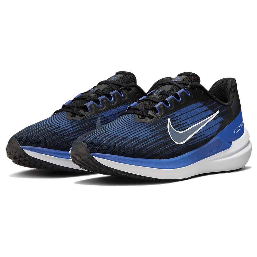 Nike Air Winflo 9 Black Old Royal Men Sneakers Racer-Blue White DD6203-004