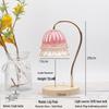 Luxury Glass Aroma Wax Melt Lamp - Fragrance Candle Light for Bedroom, Bedside Table, or Desk. Ideal Decorative Gift.