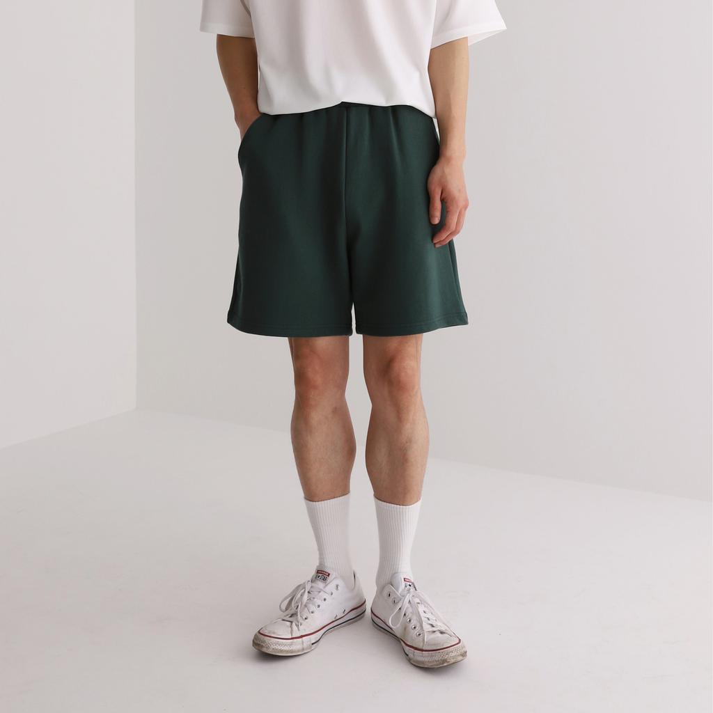 GRAPH PLATFORM Basic French Terry Shorts Green