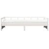 VidaXL Lit de jour avec matelas blanc 80x200 cm bois de pin massif 3321048