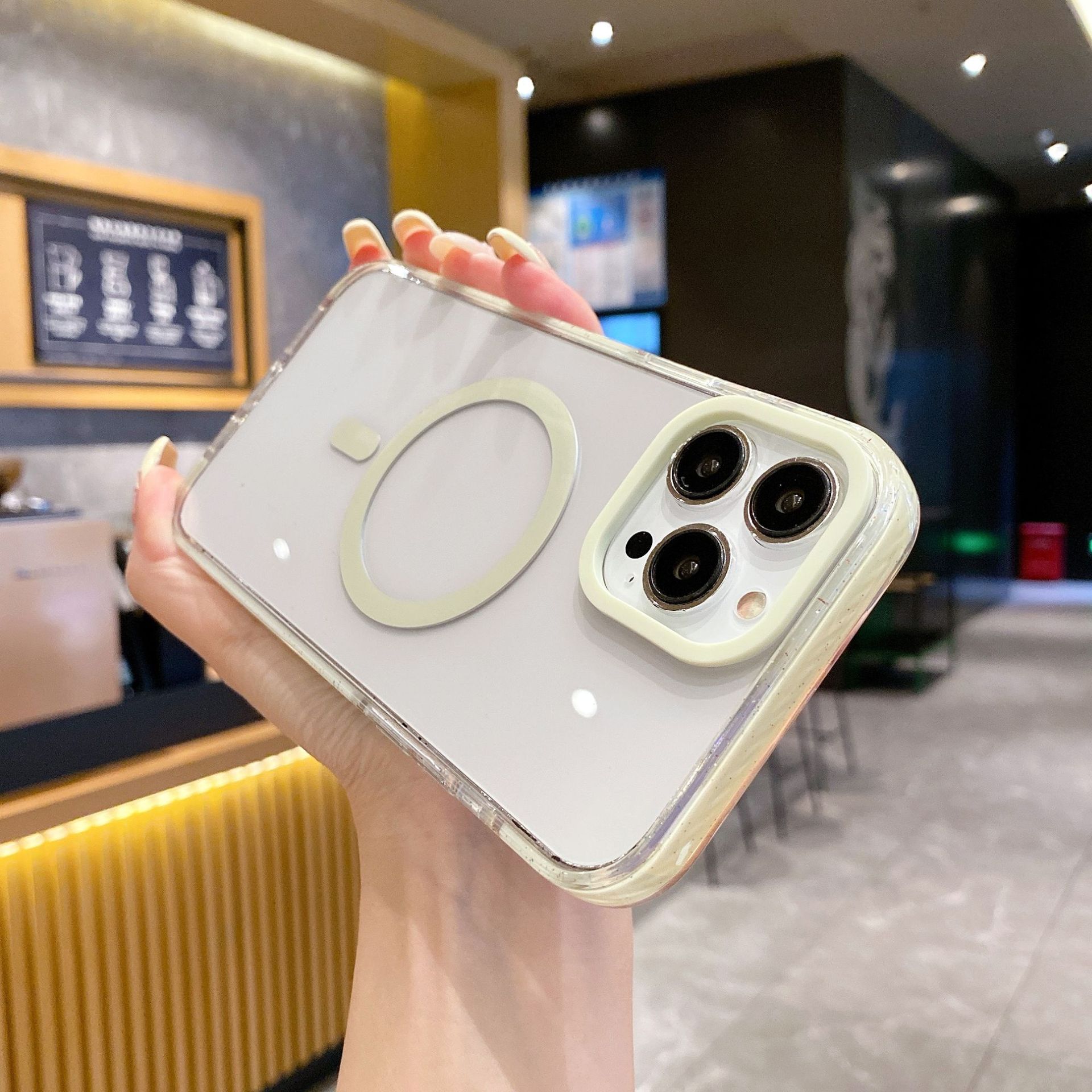 

Transparent Magnetic Suction for Apple 16Pro Phone Case for IPhone15Promax All-inclusive 14 Anti-fall 13 Acrylic For iPhone 17PROMAX