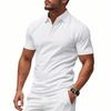 Men's Minimalist Quick-Dry Polo Shirt Summer Top for Men Loose-Fit Breathable Collared Short-Sleeved T-Shirt
