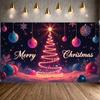 Merry Christmas Banner Holiday Decorative Winter Festive Background Xmas Display Festive Design Holiday Event Backdrop For Home