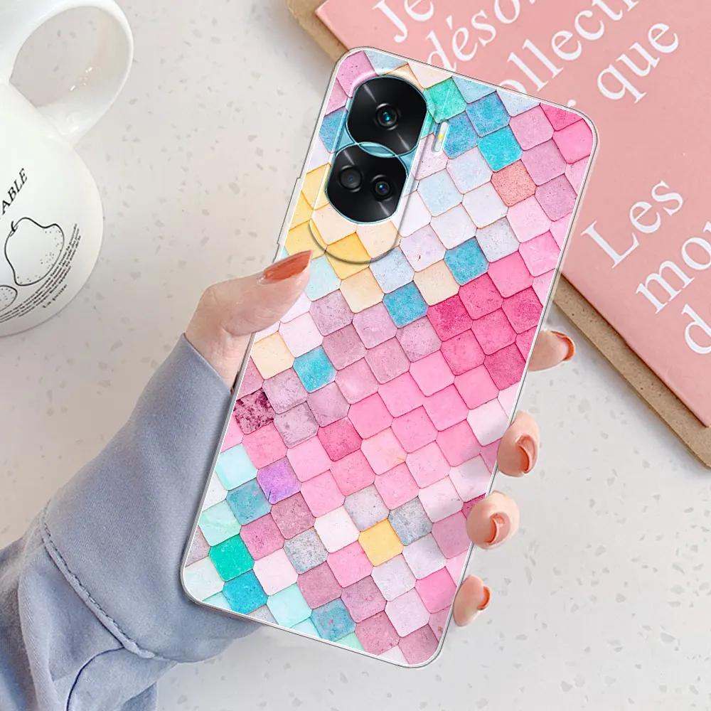 For Honor 90 Lite Case Coque For Honor 90 Pro Shockproof Cover Soft Silicone Clear Phone Case For Huawei Honor 90 Bumper Fundas
