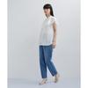 et Rope Blouse sheer blouse for white [Adam Femme] <SET item> Multi-frill women, (10)