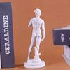 Classical Male Figure Statue White Decorative Sculpture for Home Office Desk Shelf Living Room Decor