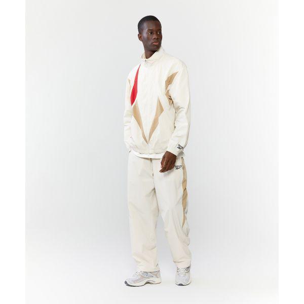 Reebok X Vector Stand Collar Loose Casual Long Sleeve Windbreaker Unisex Outerwear Beige REJU4EJ30I1