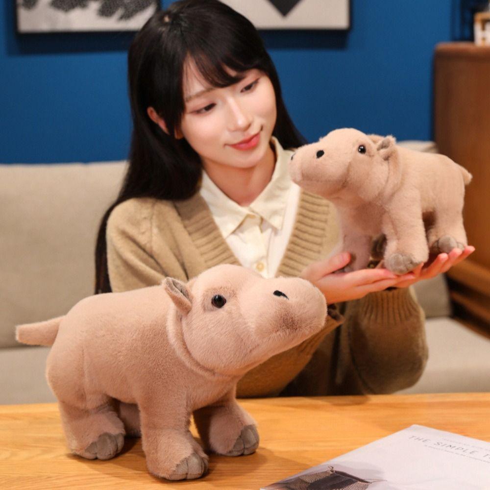 Cartoon Moo Deng Plush Toys Forest Animal Hippo Doll Plush Toy  Sofa Ornament