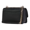 Michael Kors Claire Logo Adjustable Shoulder Strap with Magnetic Buckle Closure, Grained Cowhide, Crossbody Shoulder Bag, Women's Black