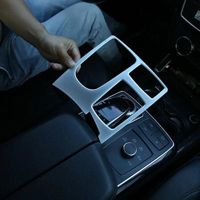 For Mercedes-Benz GL GLS ML GLE W167 X166 2013- ABS Car Central Control Multimedia Frame Decoration Covers Car Accessories