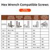 New Internal Hex Hexagonal Screwdriver Straight Shank Extended Length Maintenance Tool H2.5/4mm Hand Tool