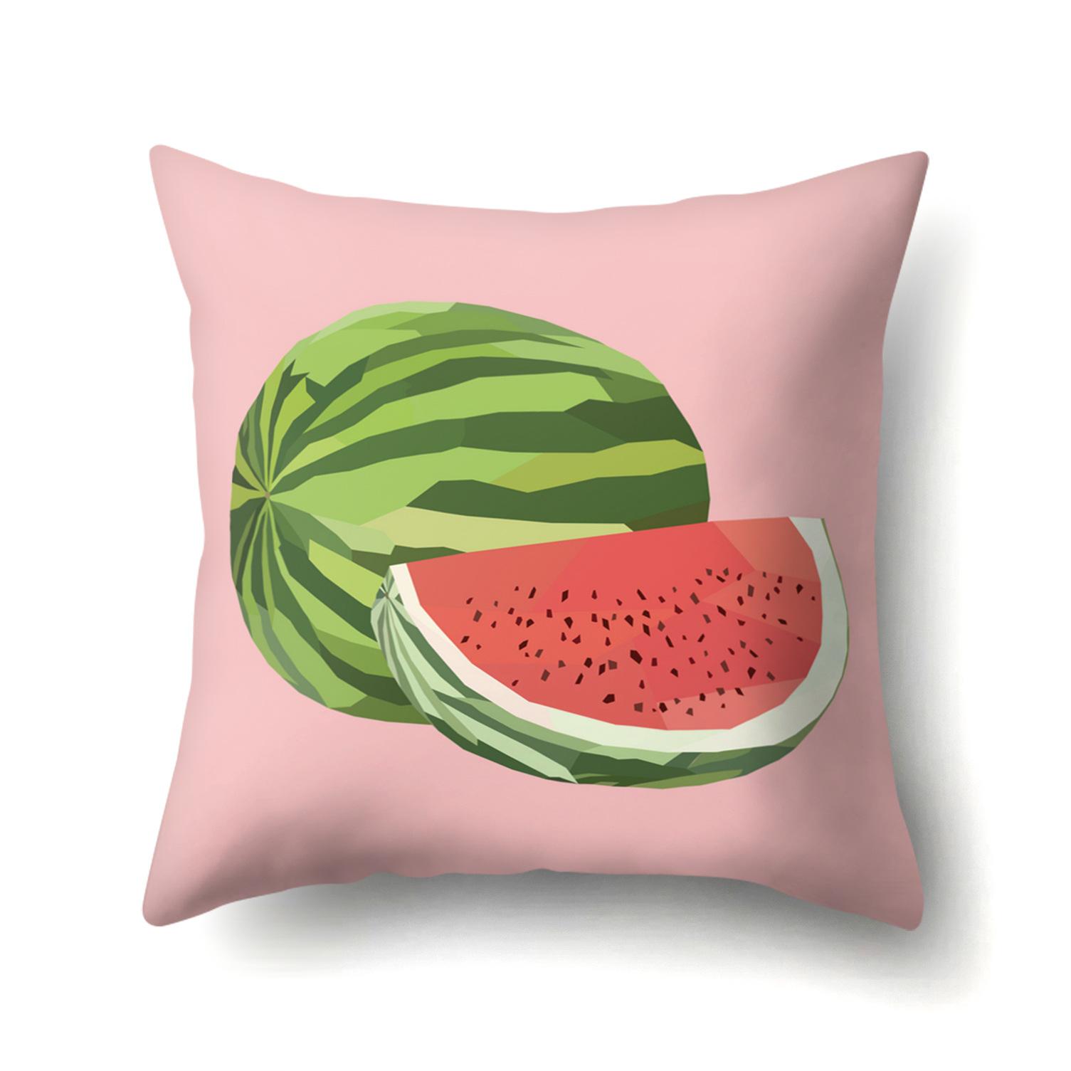

European and American Tropical Fruit Creativity, Expression Polyester Pillow Cover 45 * 45 without pillow core
